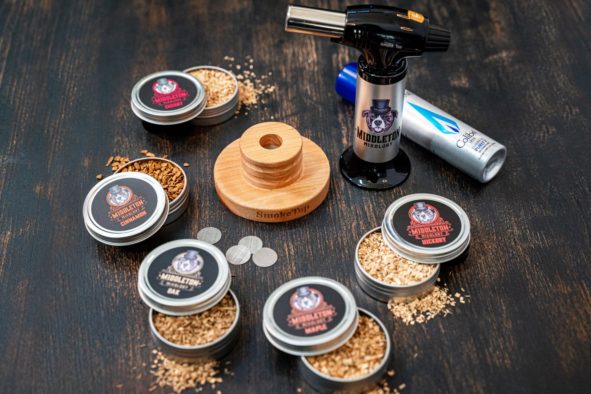 SmokeTop Cherry Bundle - Complete cocktail smoking kit with cherry wood chips